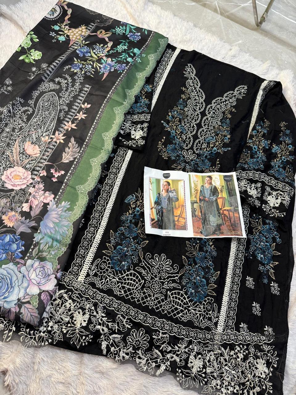 Mehboob Tex 1577 And 1579 Cotton Dupatta Pakistani Salwar Suits              Wholesale In India